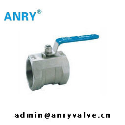 Valvola di un pezzo di acciaio inossidabile CF8 CF8M Body PTFE Viton SeatBall