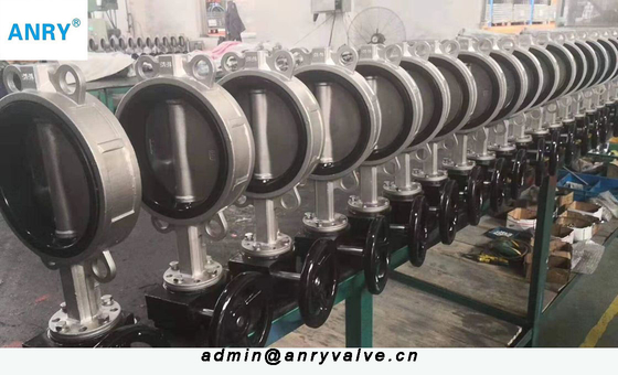 NBR EPDM Seat SS316 Disc Wafer worm gear Operated Butterfly Valve