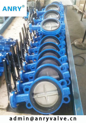 Wafer o tipo valvola a farfalla dell'ansa di gomma del corpo EPDM Seat del ferro di Casted