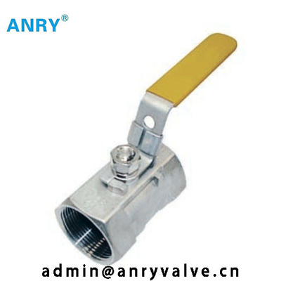 Valvola di un pezzo di acciaio inossidabile CF8 CF8M Body PTFE Viton SeatBall