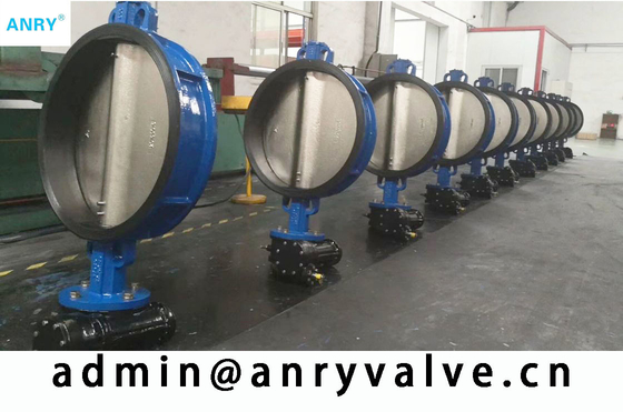 Manual NBR Seats Cast Iron Butterfly Valve PN16 Simple Structure